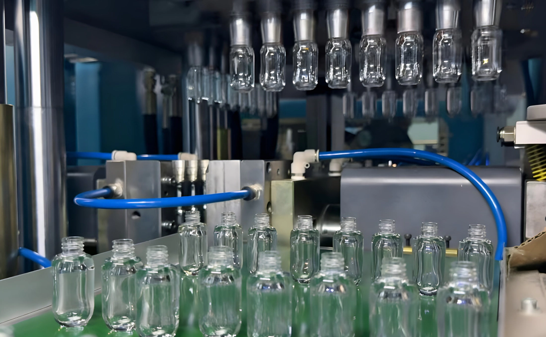 Finished Cosmetics Bottle