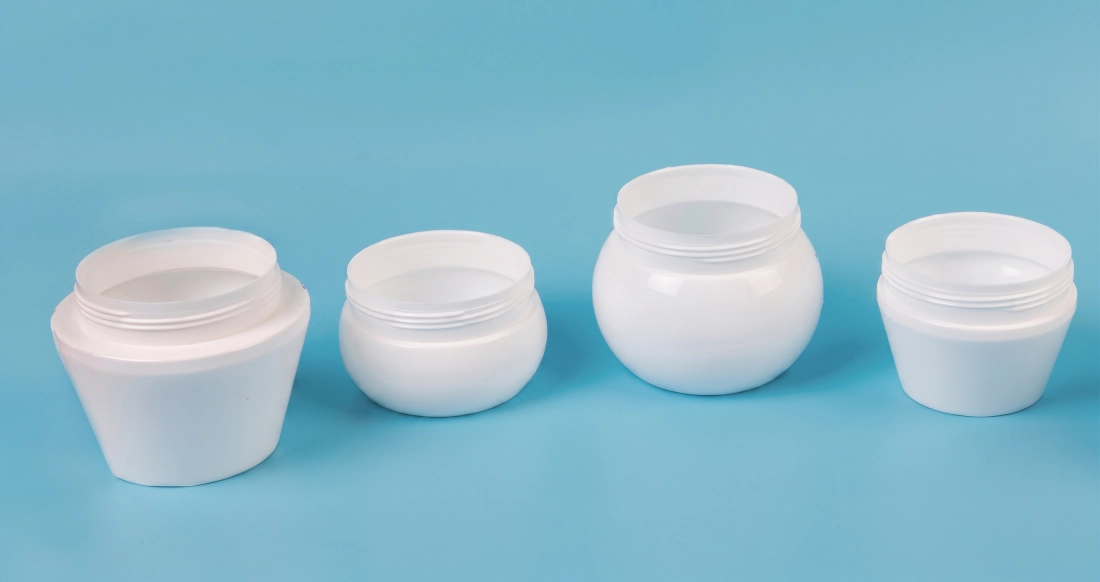 Cosmetic bottles cream jars from IBM injection blow molding machine