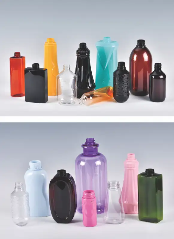 PET stretch blow molder applications for cosmetics